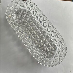 Vintage Imperial Glass Candlewick Oblong Pickle Dish